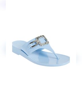 Karl Lagerfeld Light Blue Sandals with Silver Accent